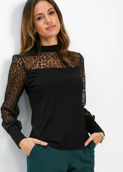Camiseta de manga larga de suave mezcla de viscosa