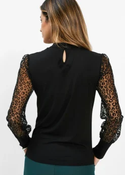 Camiseta de manga larga de suave mezcla de viscosa