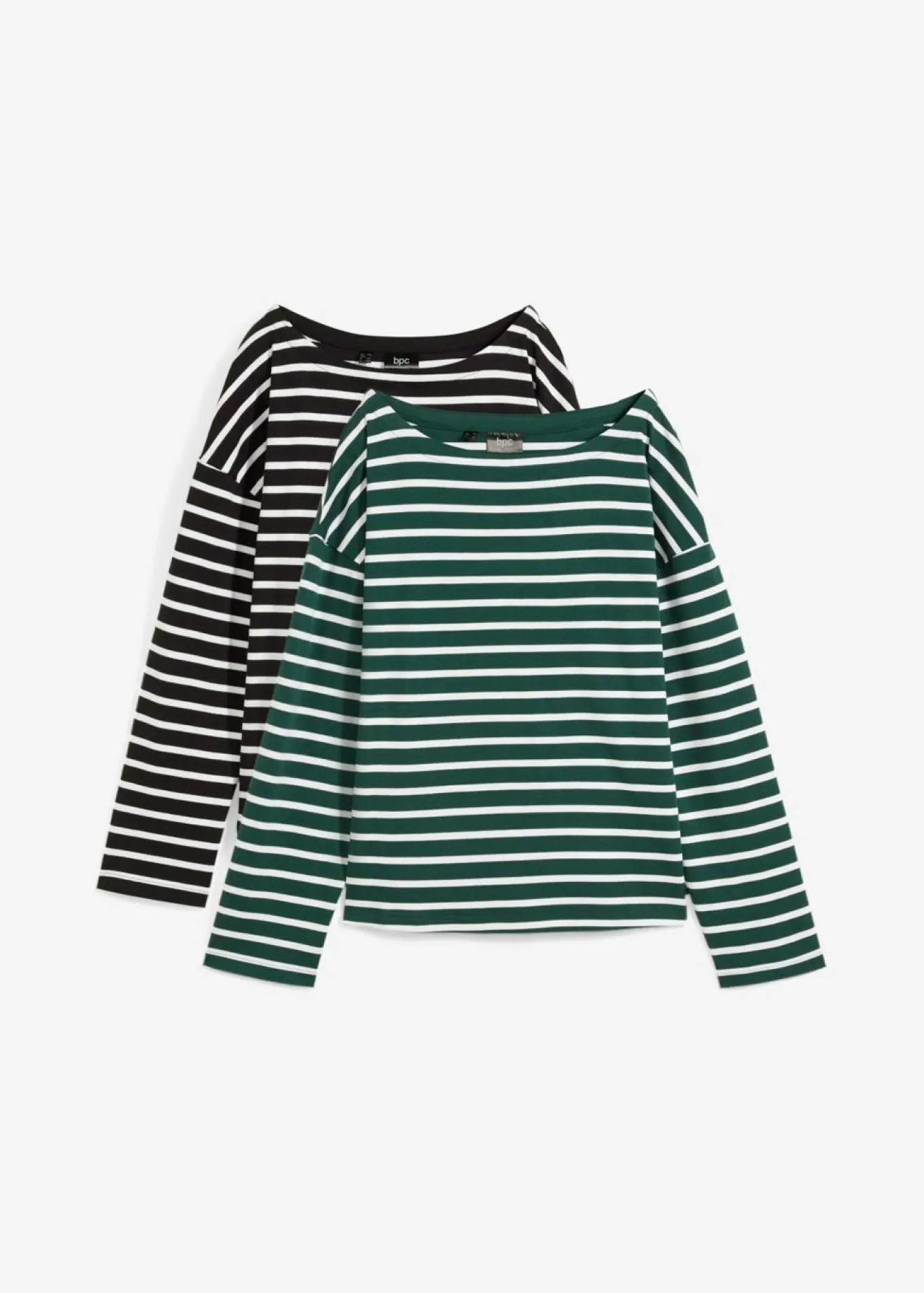 Camiseta de manga larga de algodón orgánico puro (2 unidades)