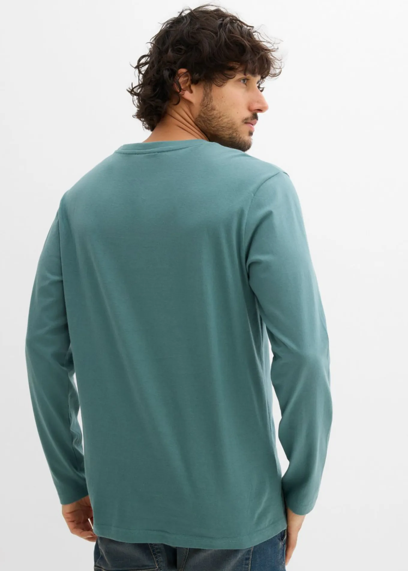 Camiseta de manga larga de algodón puro