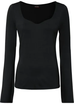 Camiseta de manga larga de mezcla de viscosa