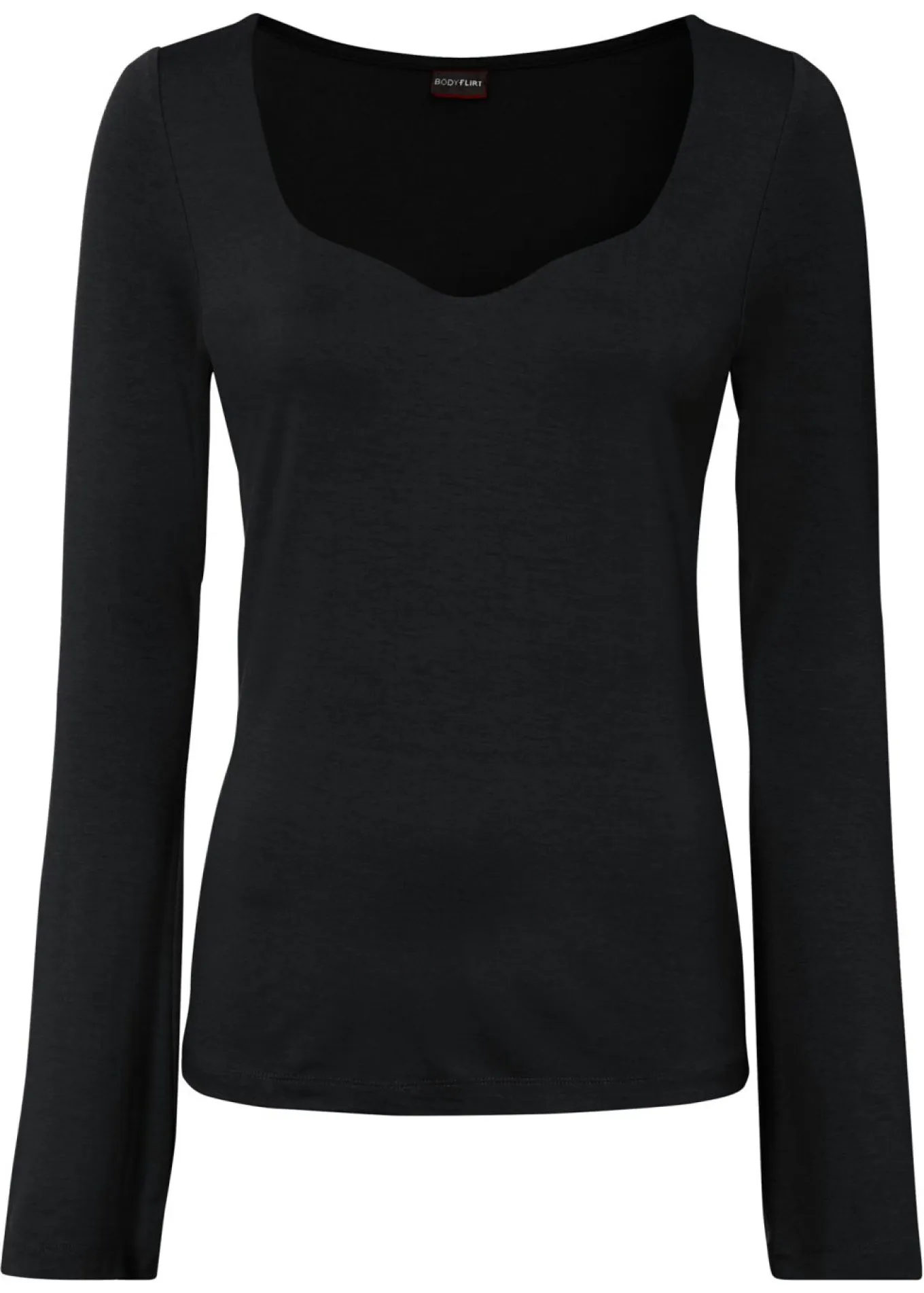 Camiseta de manga larga de mezcla de viscosa