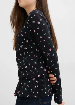 Camiseta de manga larga de mezcla de algodón orgánico elástico