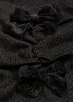 Camiseta de manga larga de crepé estructurado