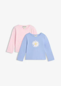 Camiseta de manga larga de algodón orgánico puro (2 unidades)
