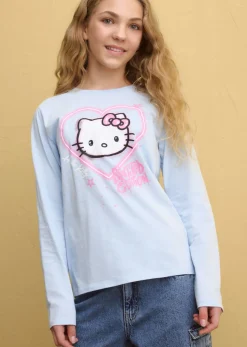 Camiseta de manga larga de Hello Kitty de algodón puro
