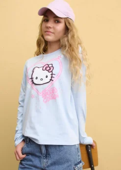 Camiseta de manga larga de Hello Kitty de algodón puro