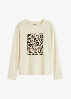 Camiseta de manga larga de algodón orgánico