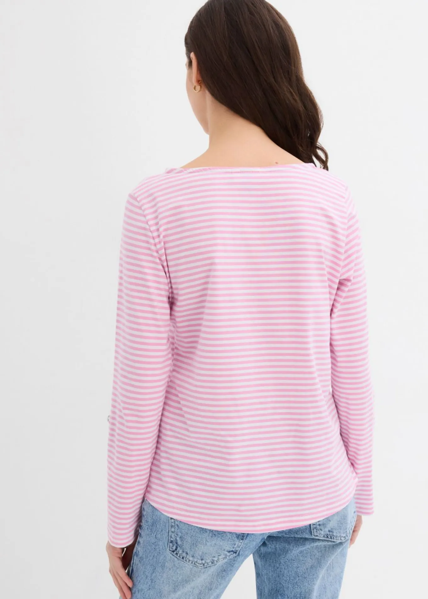 Camiseta de manga larga de algodón puro