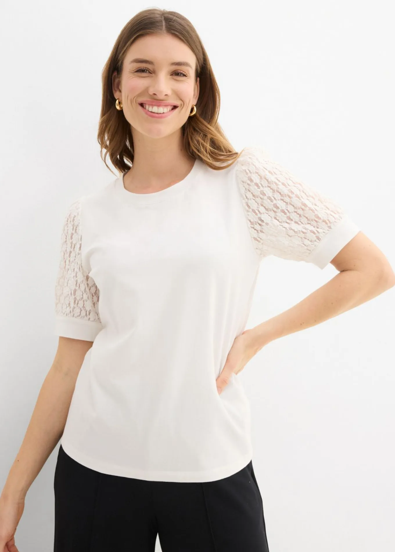 Camiseta de mezcla de algodón