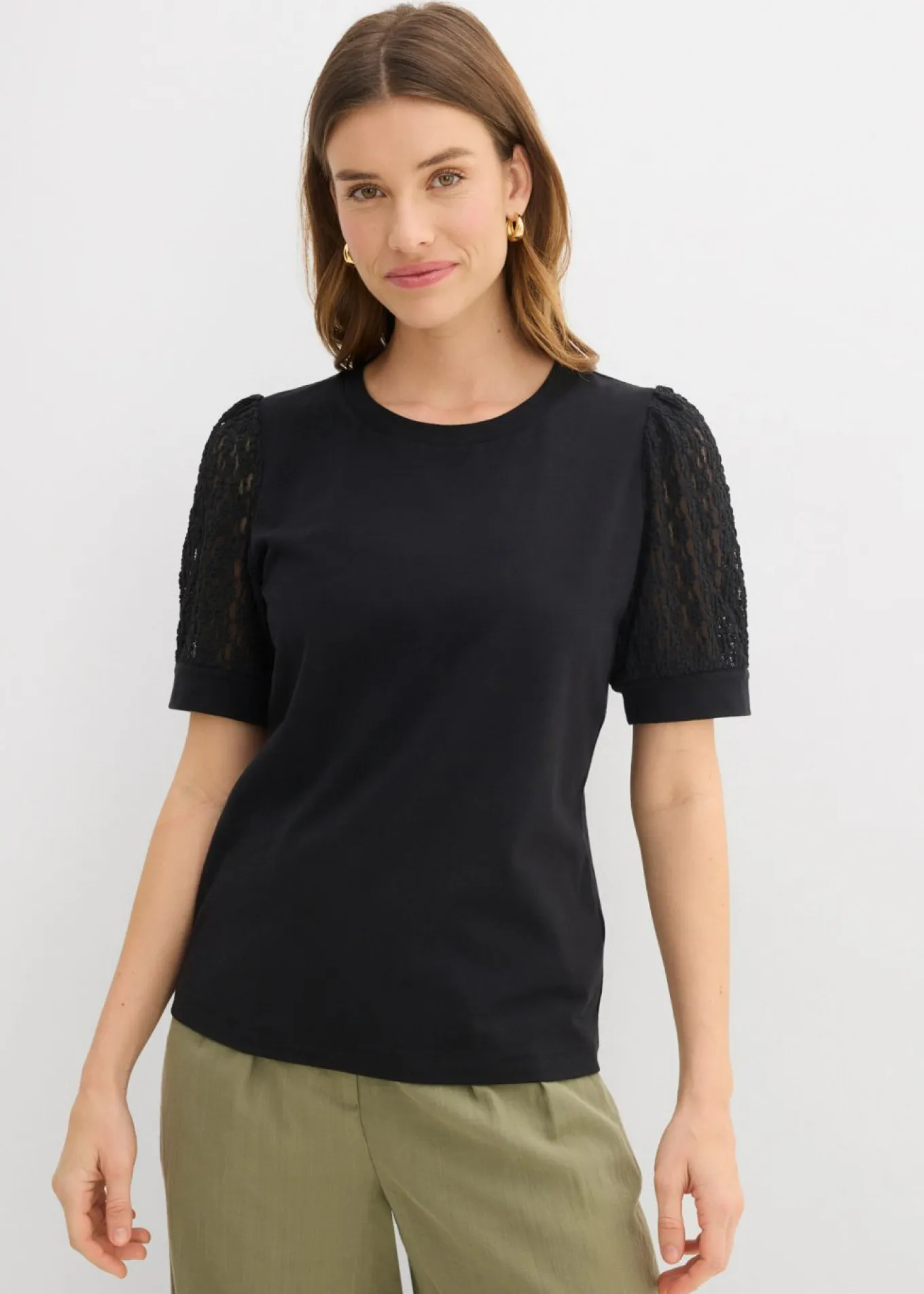Camiseta de mezcla de algodón