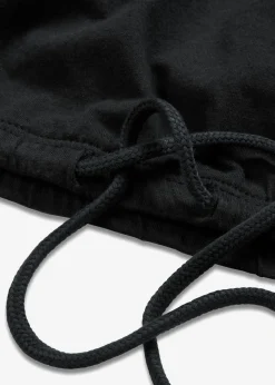 Camiseta de mezcla de algodón y viscosa con detalle de lazo en el dobladillo