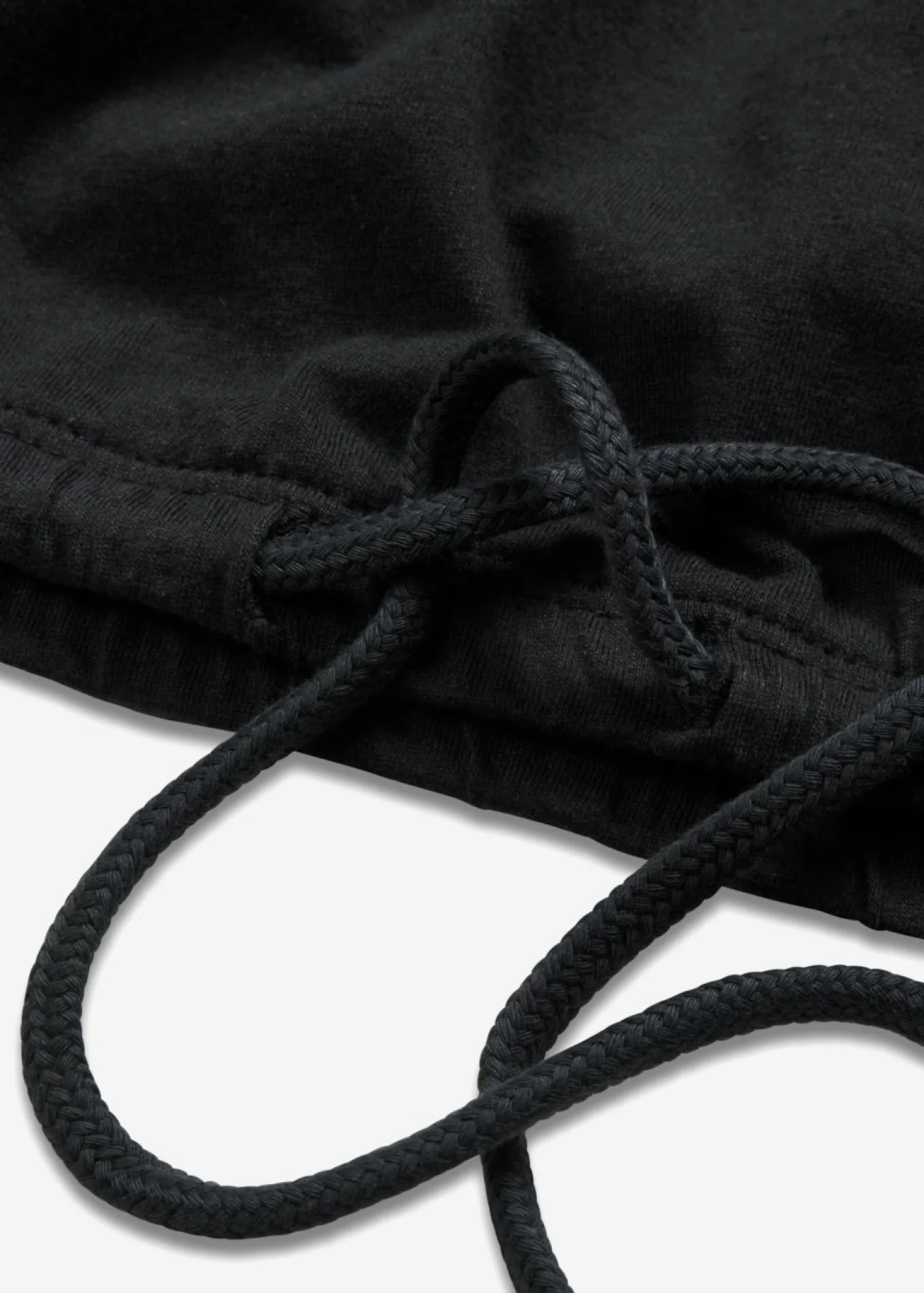 Camiseta de mezcla de algodón y viscosa con detalle de lazo en el dobladillo