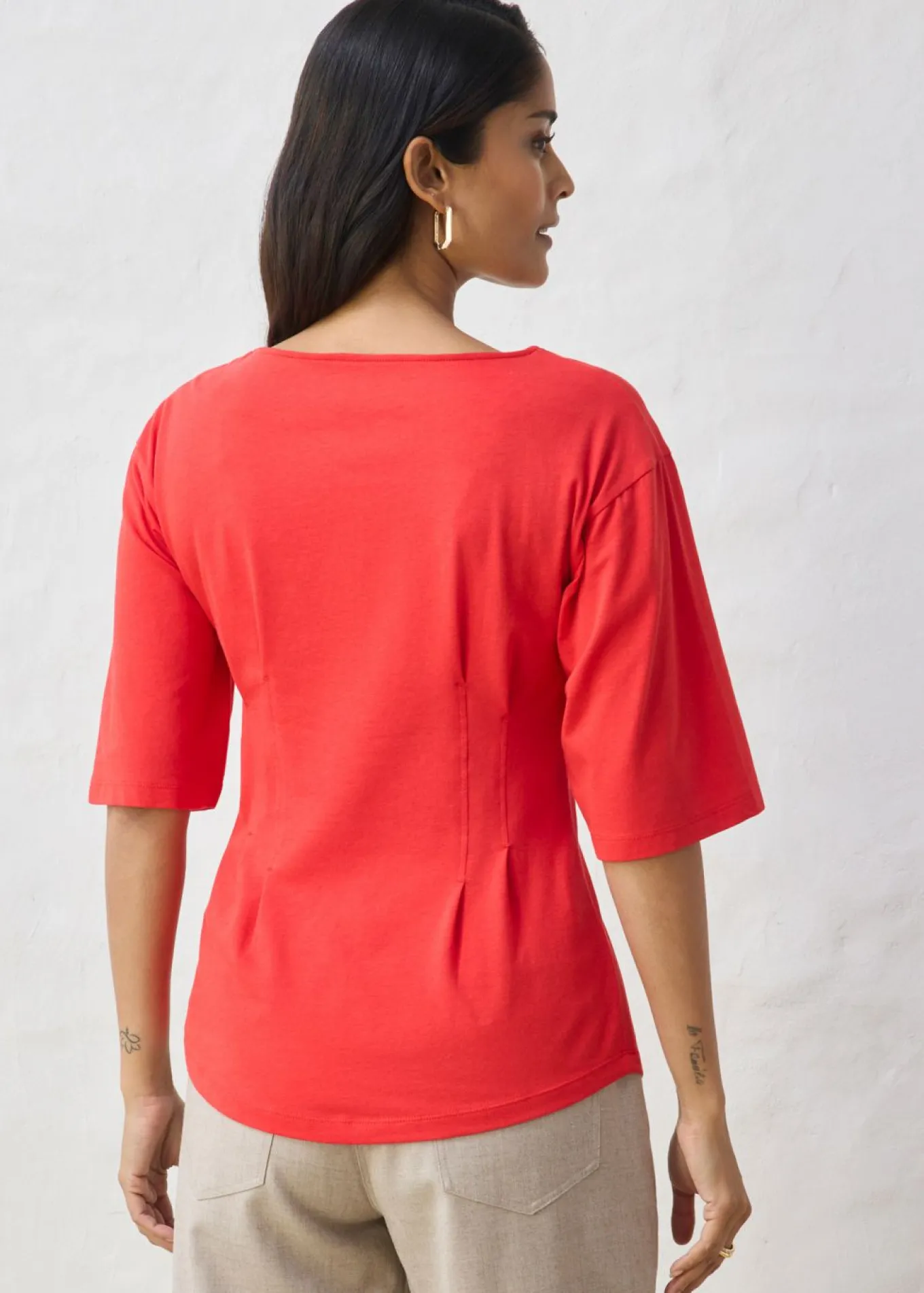 Camiseta de mezcla de algodón