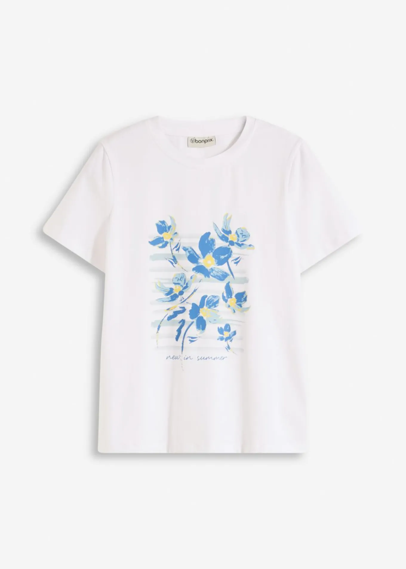 Camiseta de mezcla de algodón elástico