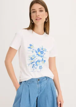 Camiseta de mezcla de algodón elástico