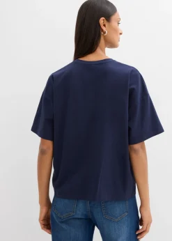 Camiseta de mezcla de algodón elástico