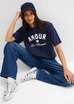 Camiseta de mezcla de algodón elástico