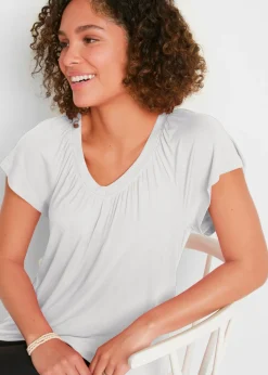 Camiseta de mezcla de viscosa