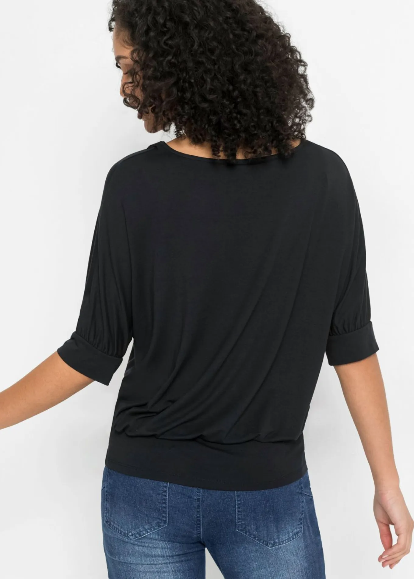 Camiseta de mezcla de viscosa fluida
