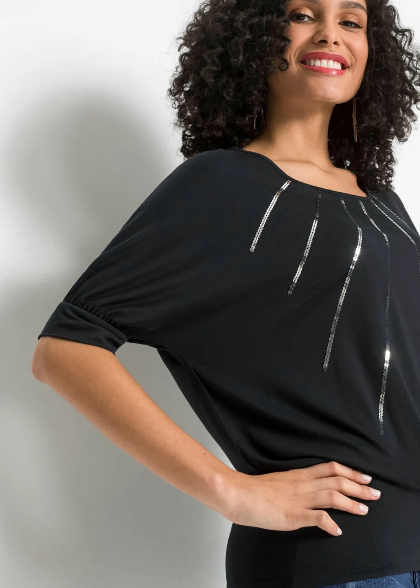 Camiseta de mezcla de viscosa fluida