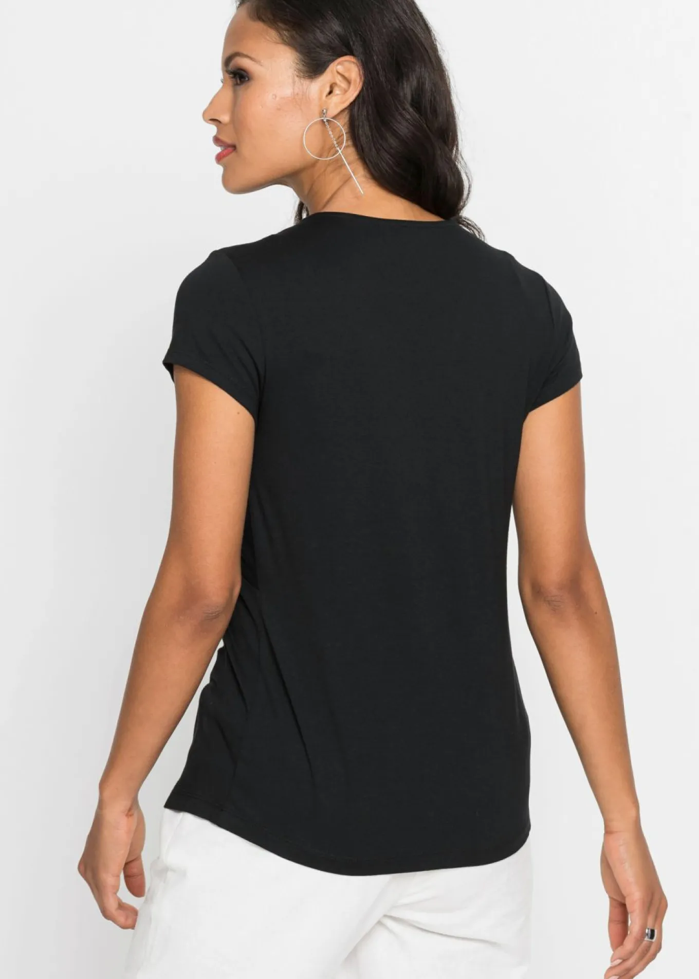 Camiseta de mezcla de viscosa