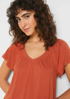Camiseta de mezcla de viscosa