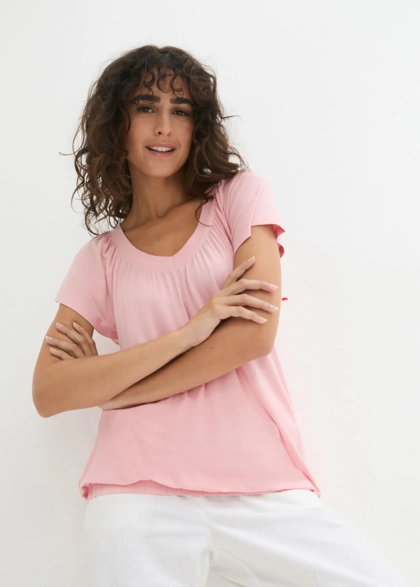 Camiseta de mezcla de viscosa
