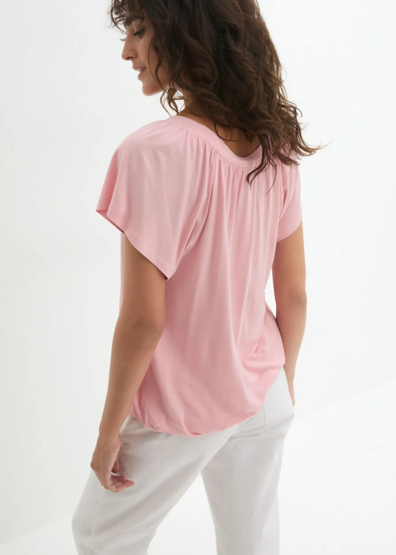 Camiseta de mezcla de viscosa