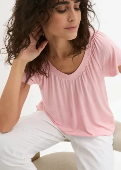 Camiseta de mezcla de viscosa