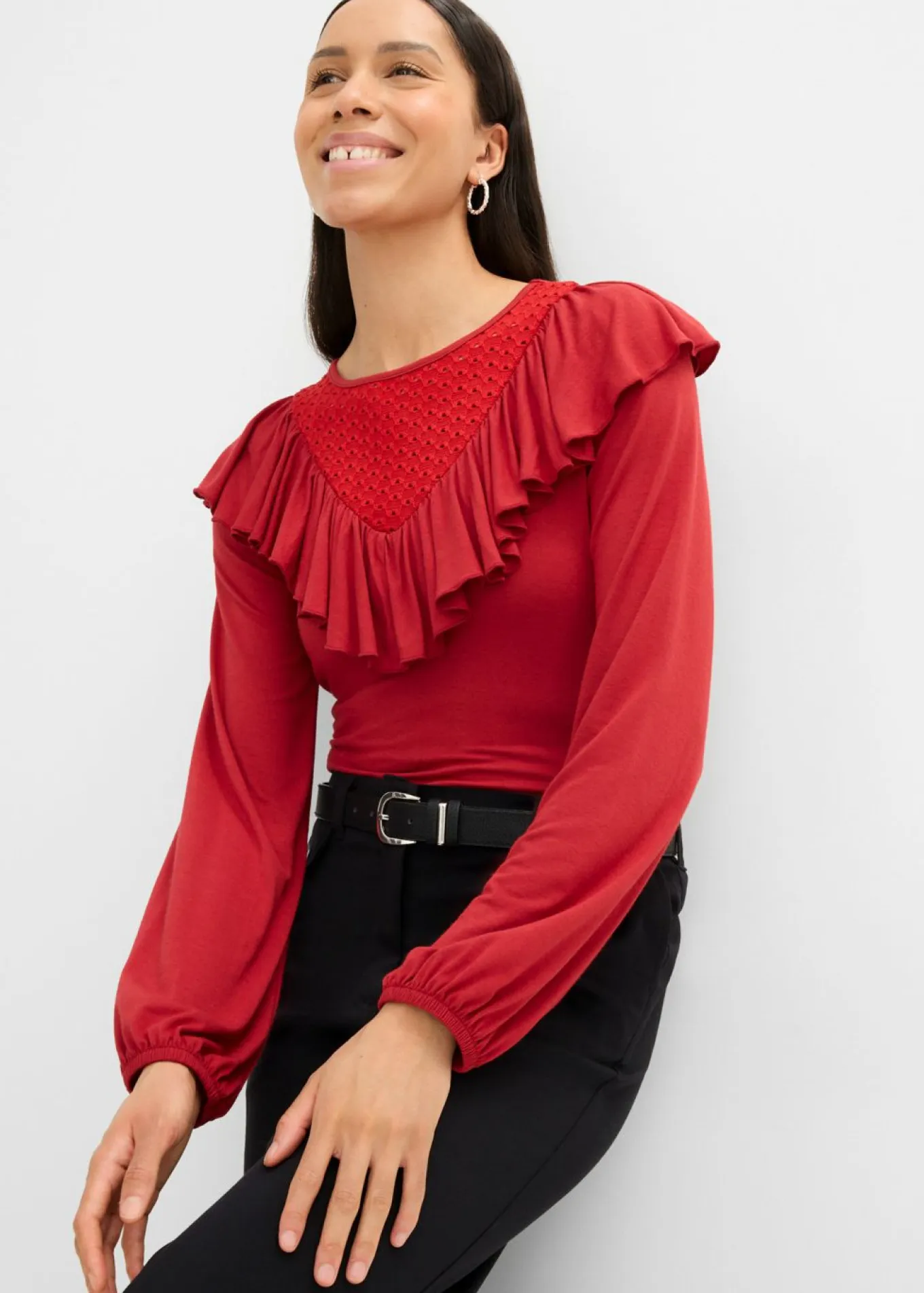 Camiseta de mezcla de viscosa