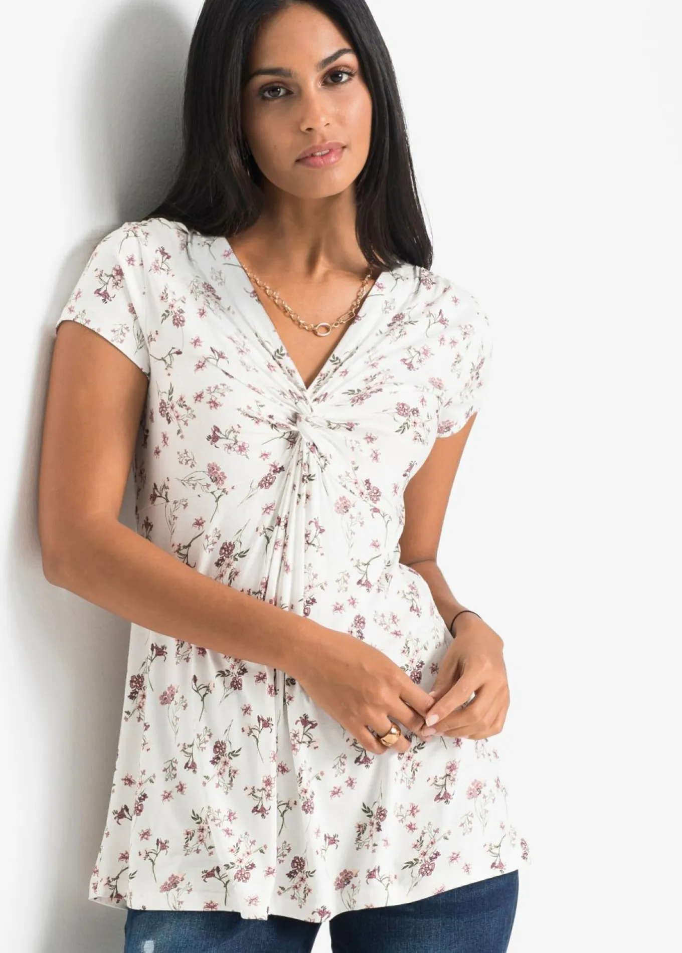 Camiseta de mezcla de viscosa
