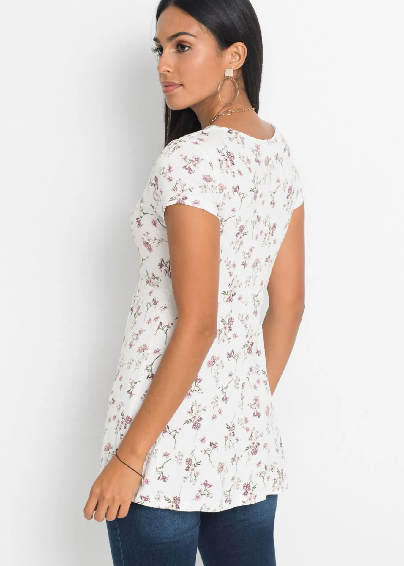 Camiseta de mezcla de viscosa