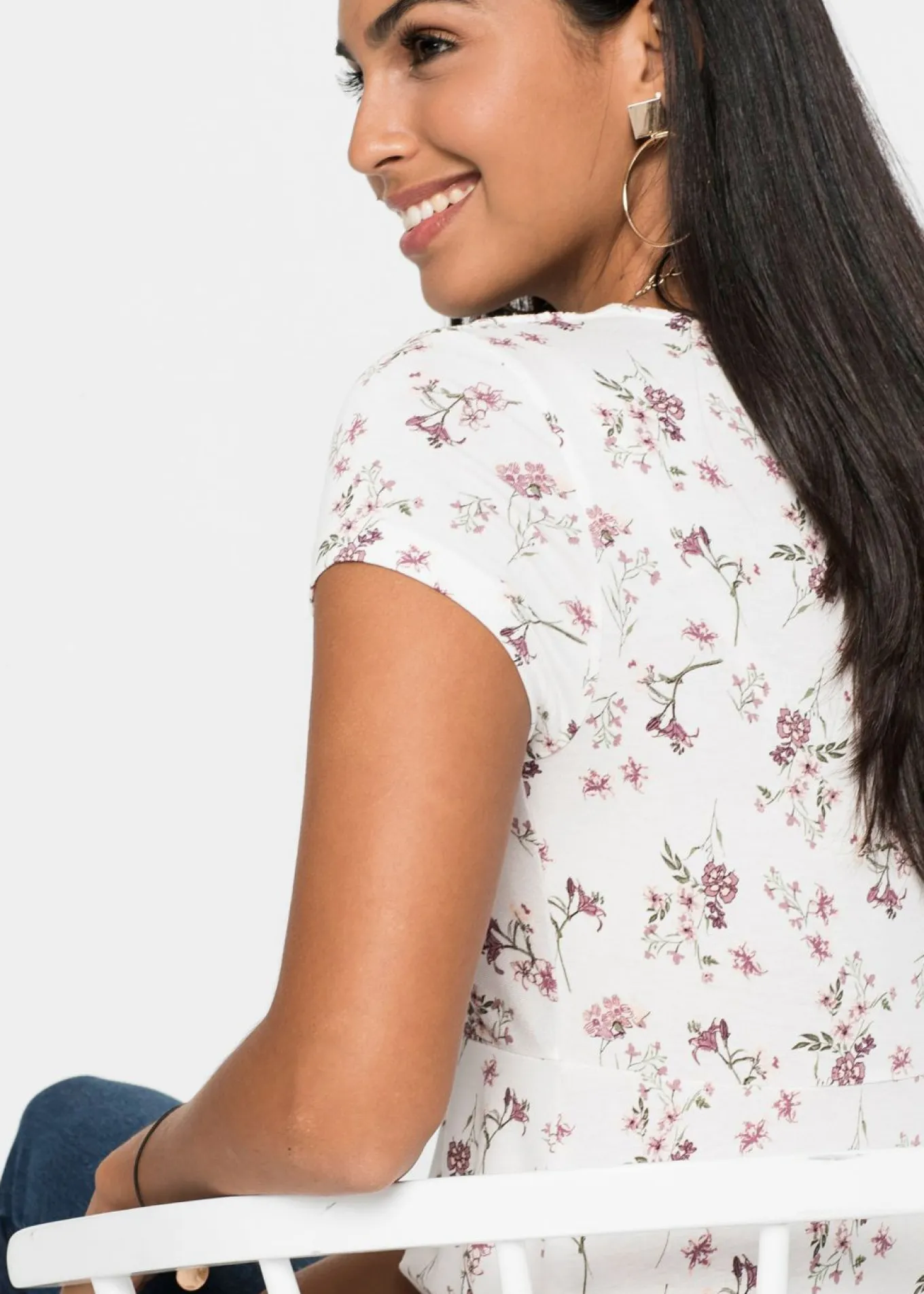 Camiseta de mezcla de viscosa