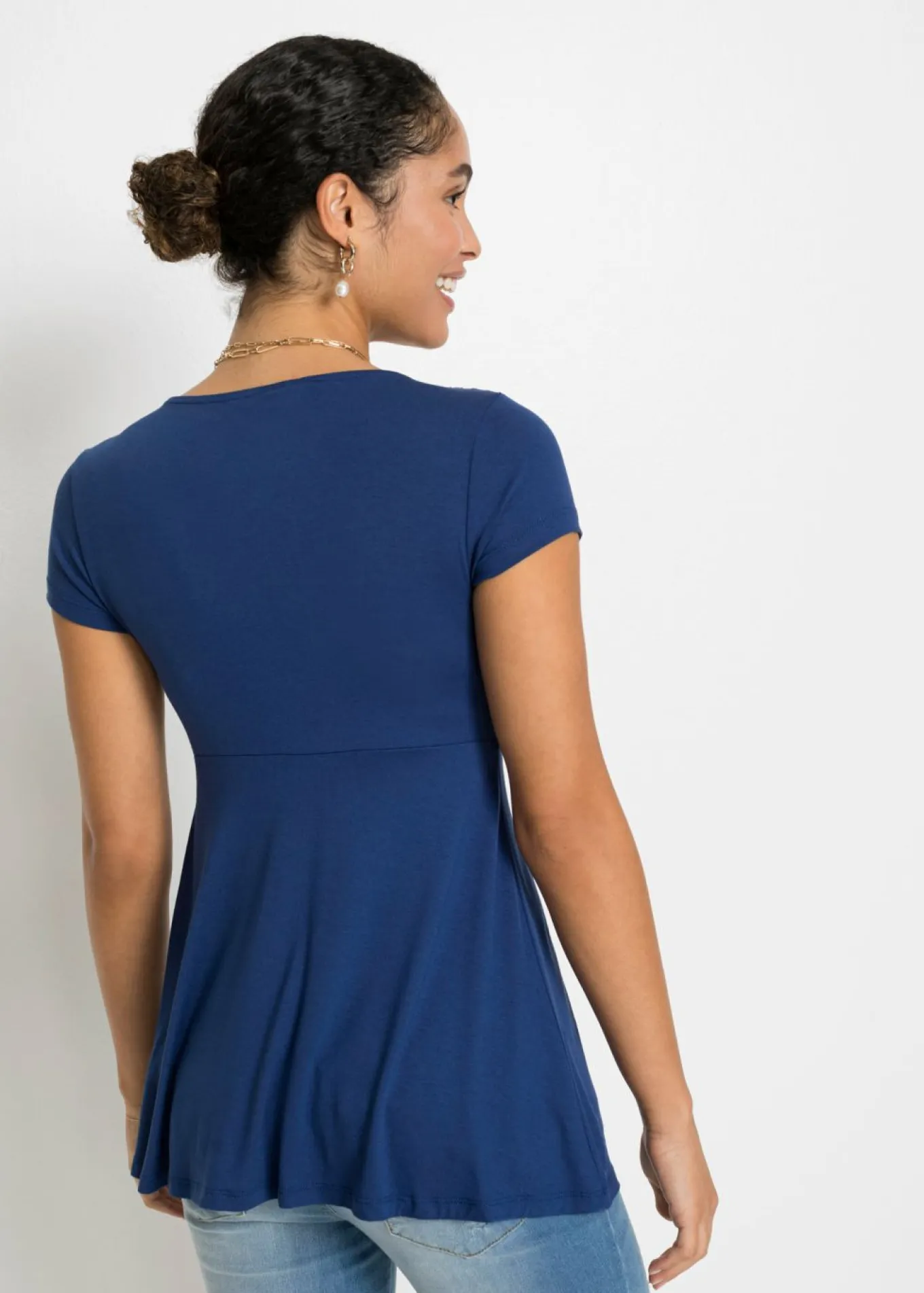 Camiseta de mezcla de viscosa