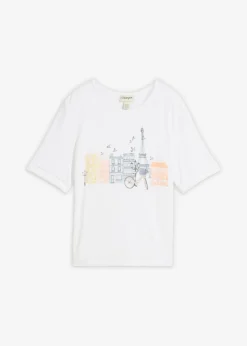 Camiseta de mezcla de viscosa