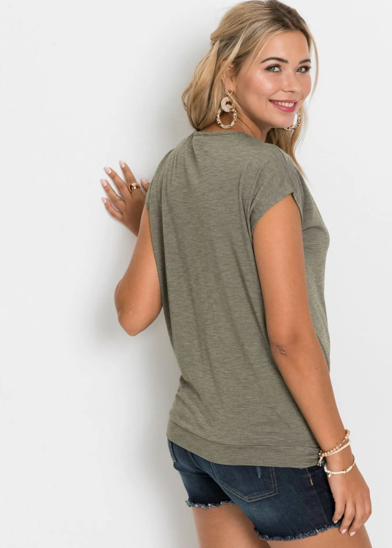 Camiseta de mezcla de viscosa