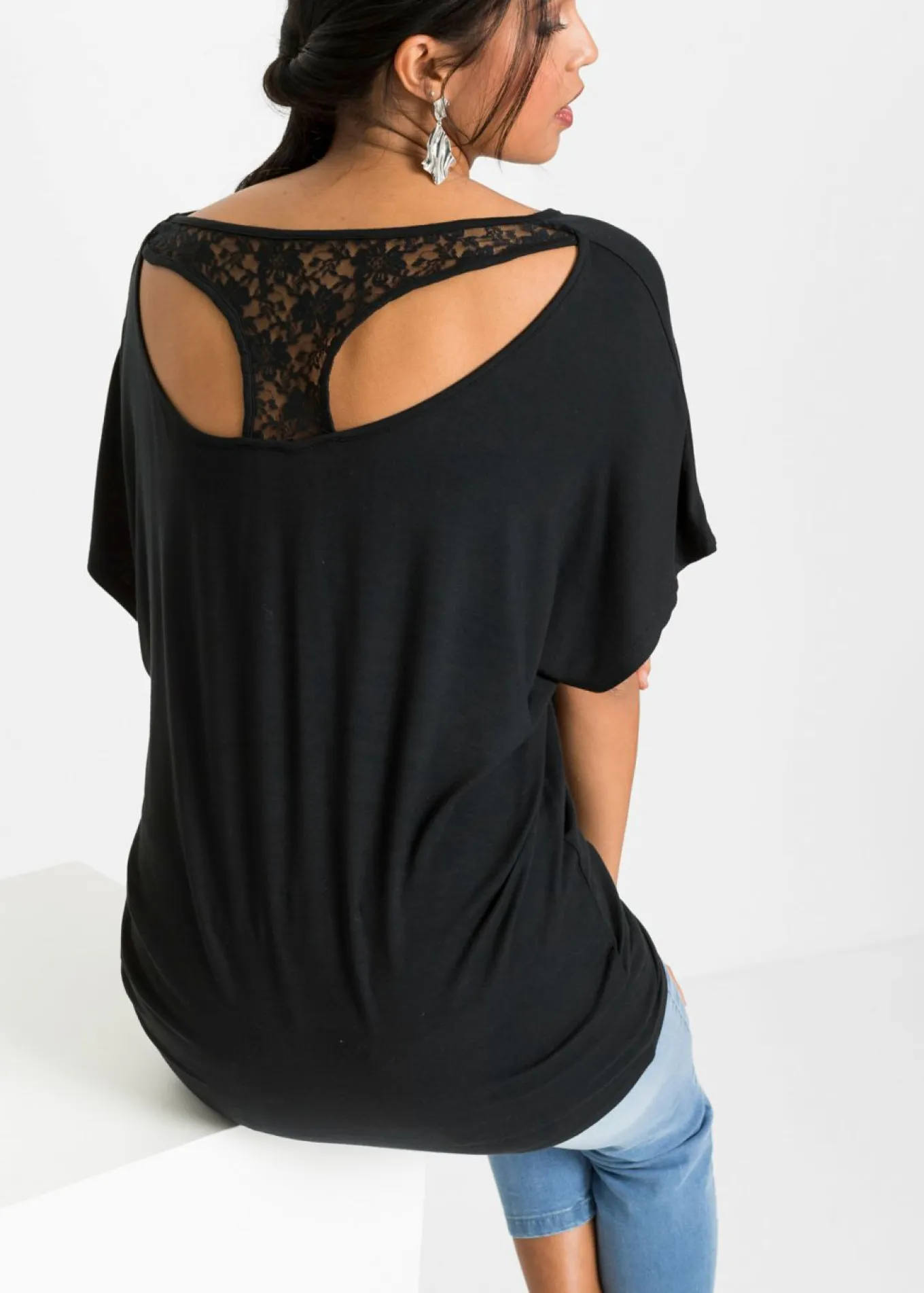 Camiseta de mezcla de viscosa