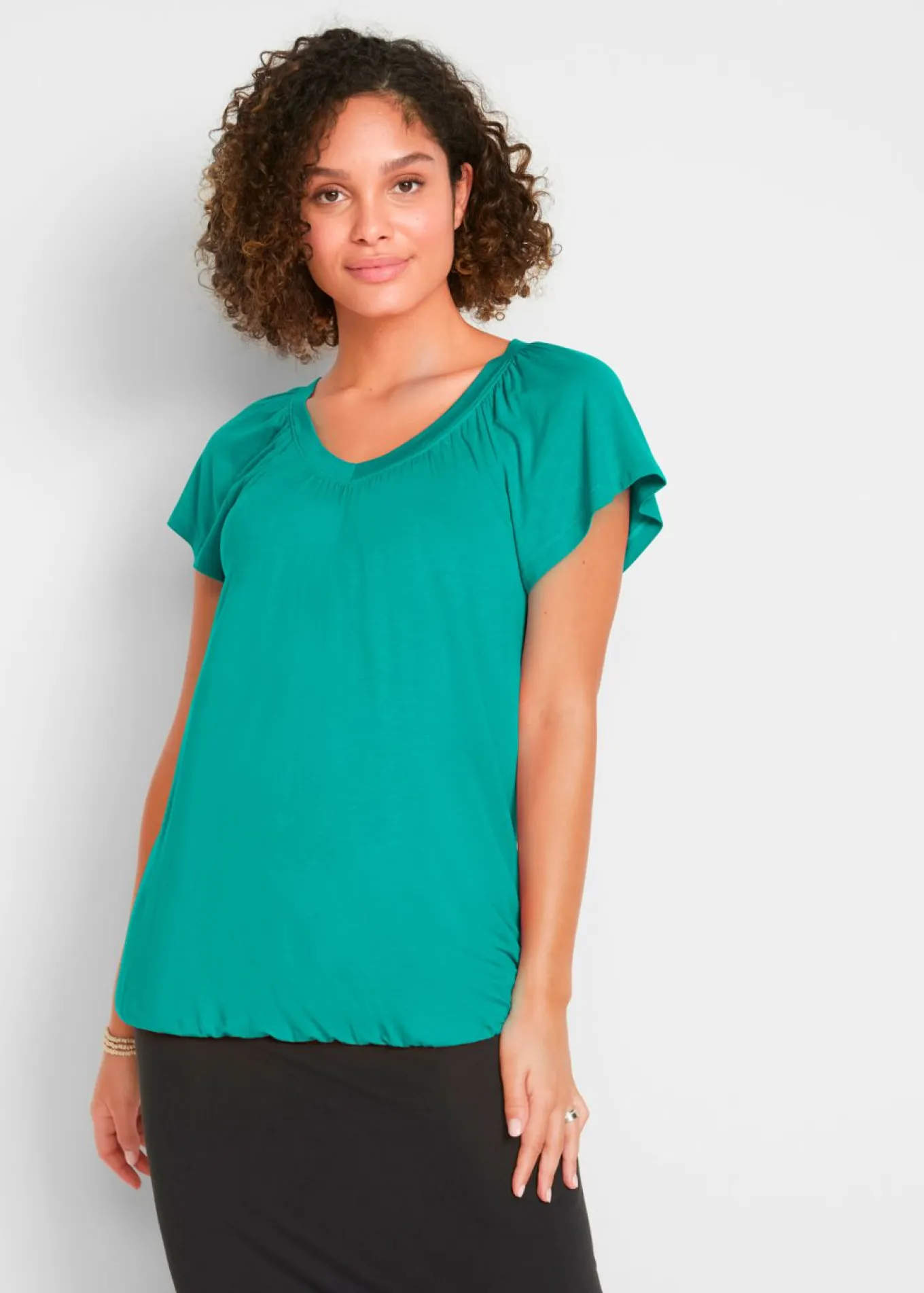 Camiseta de mezcla de viscosa
