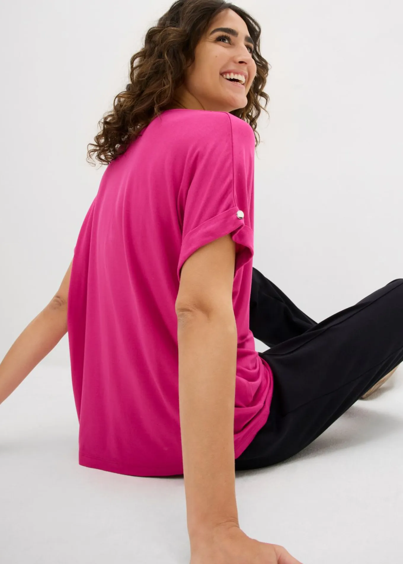 Camiseta de mezcla de viscosa fluida