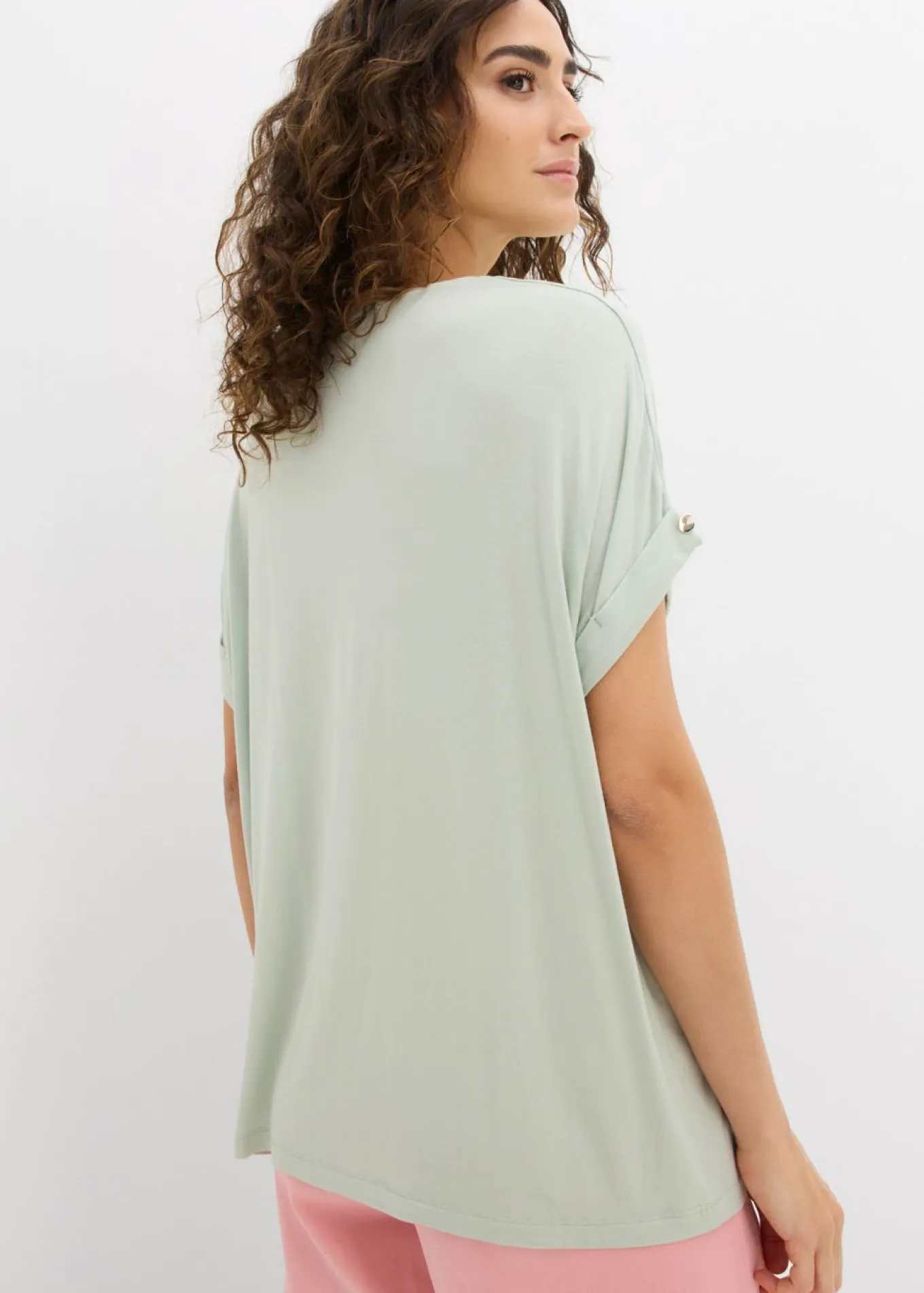 Camiseta de mezcla de viscosa fluida