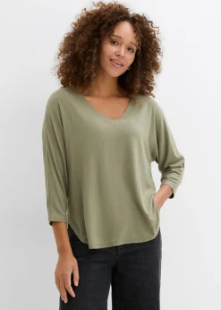 Camiseta de mezcla de viscosa fluida