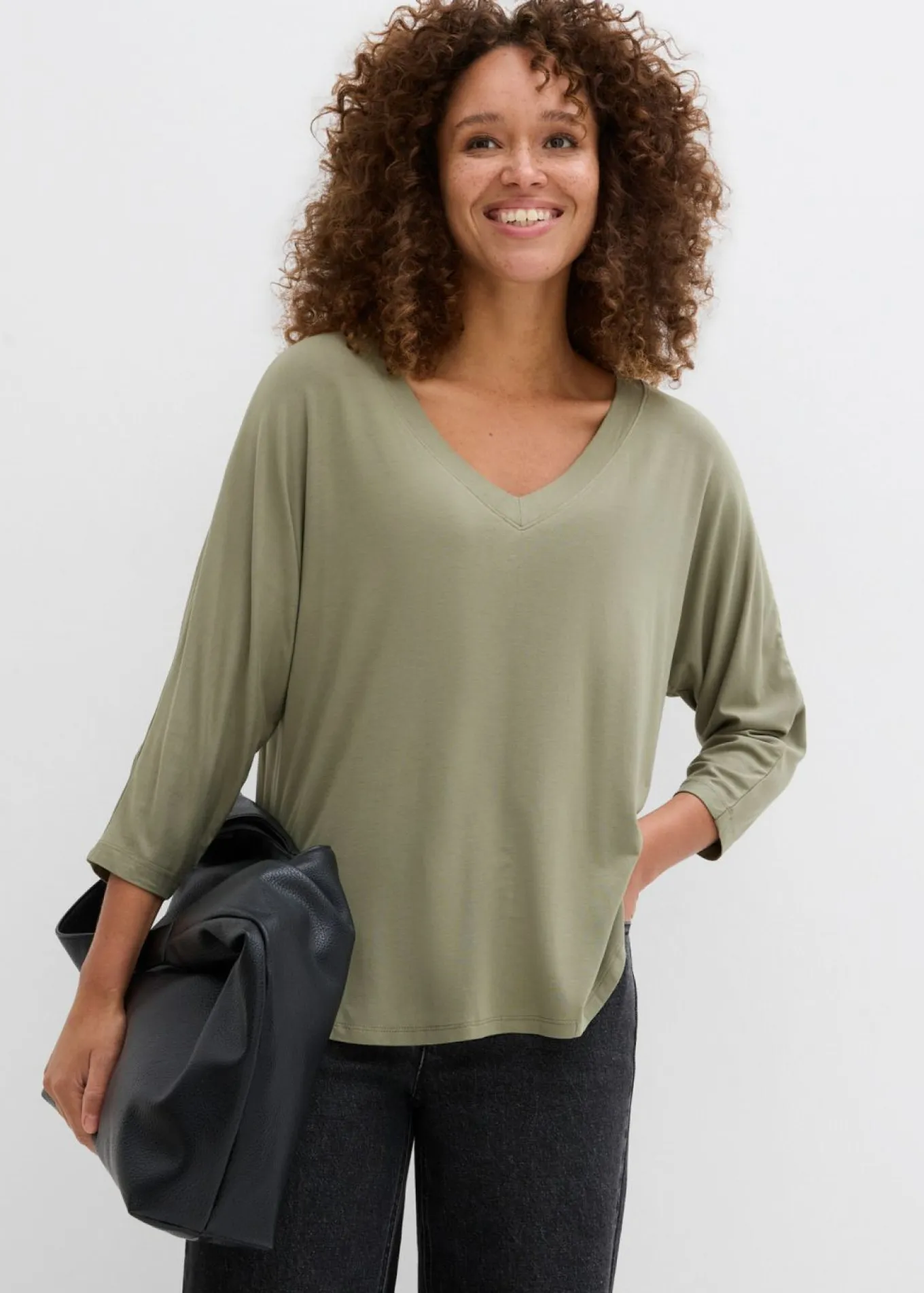 Camiseta de mezcla de viscosa fluida