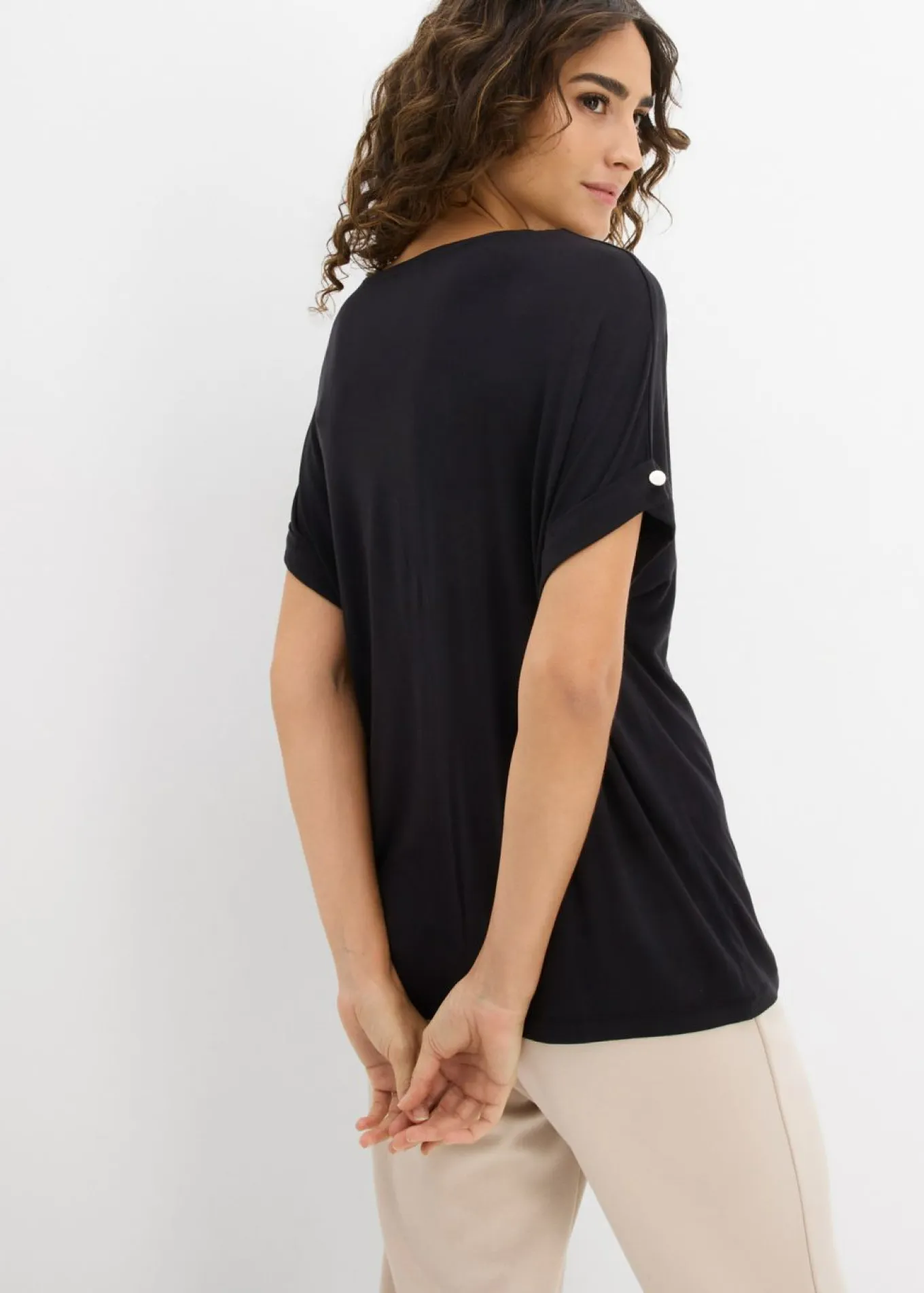 Camiseta de mezcla de viscosa fluida