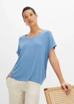 Camiseta de mezcla de viscosa fluida
