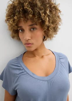 Camiseta de mezcla de viscosa