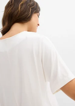 Camiseta de mezcla de viscosa