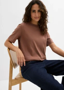 Camiseta de punto grueso de algodón orgánico puro (2 unidades)