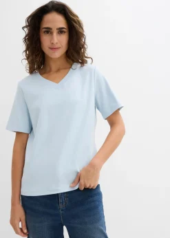 Camiseta de punto grueso de algodón orgánico puro (2 unidades)