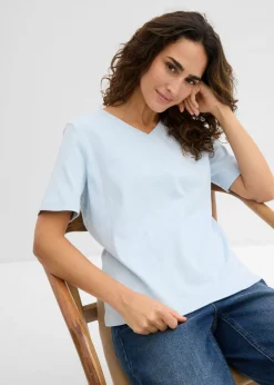 Camiseta de punto grueso de algodón orgánico puro (2 unidades)